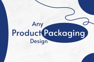 create product packaging box design, food, label,mylar bag, mailer box, cosmetic