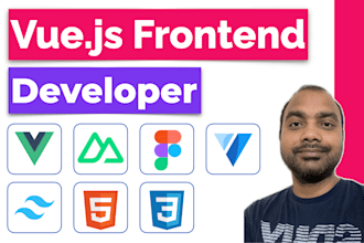 be figma to vue js or nuxt js tailwind css vuetify frontend developer