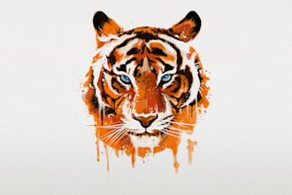 make tiger head logo design for your business