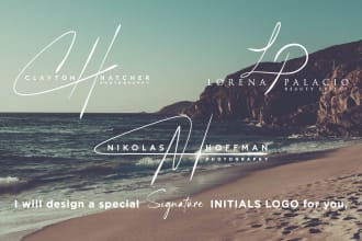 design signature initials logo for you