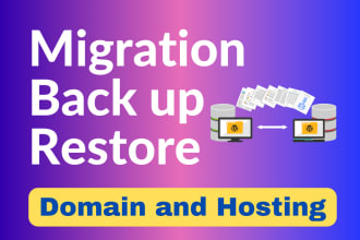 transfer website or migrate wordpress website, domain, cpanel to another hosting