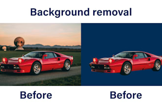 retouch and remove the background from your product photo