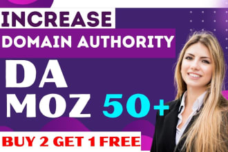 increase moz  da domain authority via premium quality backlinks