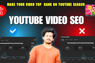make your youtube video rankings with SEO optimization