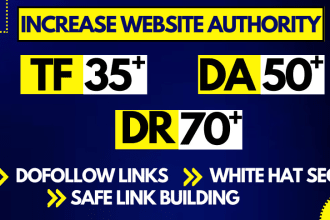 increase da dr and tf of your websitrle