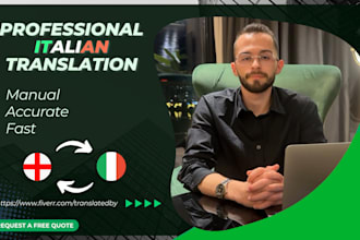 manually translate from english to italian