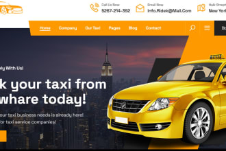build a responsive taxi chauffeur limousine booking website with reservation