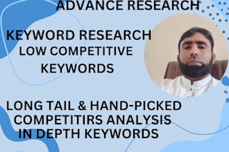 do advanced SEO keyword research and competitor analysis