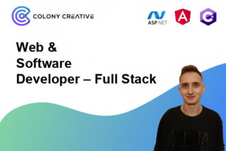 be your full stack web developer for asp dotnet web application