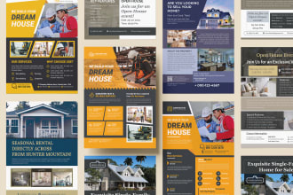 design a professional, flier and brochure for your real estate business