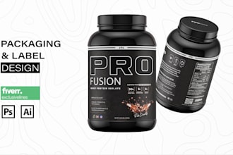 do stunning packaging and label artwork for your brands