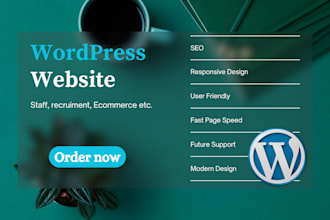 create wordpress site, build wordpress website design or wordpress blog website