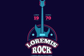 make a music studio production labels and musical logo