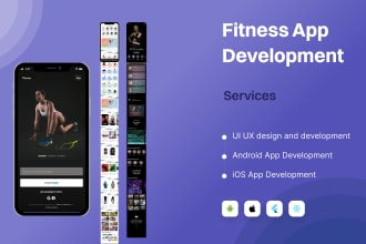 develop fitness app, gym app, health and fitness apps, and fitness website, yoga