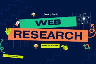 do web research on any topic you provide
