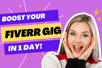 do fiverr gig promotion and SEO optimization for high sales