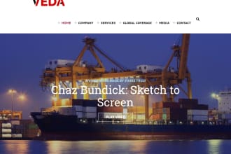 create logistics moving company website design