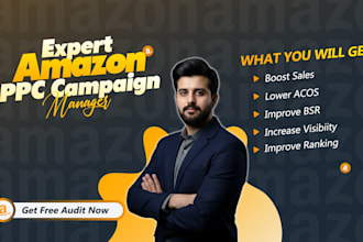 create and manage profitable amazon PPC campaigns and amazon sponsored ads