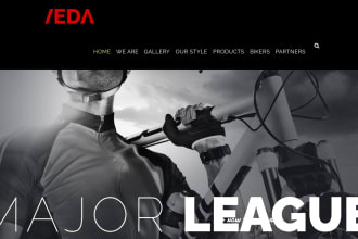 create bike website design