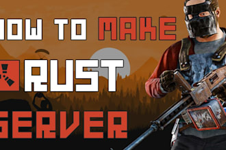 create and set up a rust server with donation store