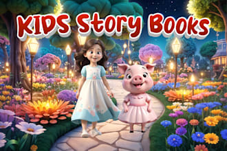 design children story book illustrations and children book illustration cover