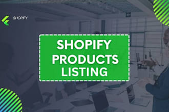 do shopify product listing for your shopify store