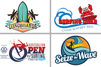 provide professional surfing logo design