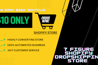 design 7 figure branded shopify store