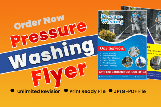 design pressure washing flyer for your business
