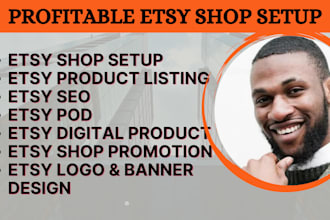 help setup etsy shop etsy listing etsy digital products etsy pod etsy SEO