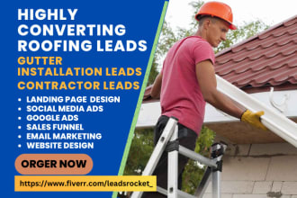 generate roofing leads gutter cleaning leads renovation leads gutter repair lead