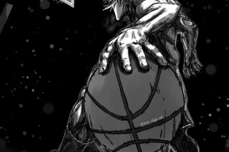 draw manga page and webtoon panels for you