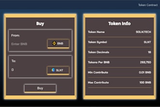 create presale website for your token 1 day