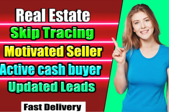 do wholesale cash buyer list motivated seller, divorce leads with skip tracing