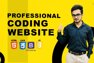 design a professional and responsive website with html5, css3 and bootstrap