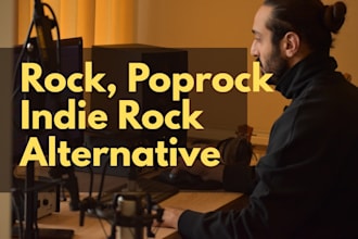 produce your rock, alternative and pop rock track