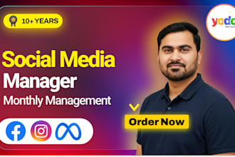 be your social media marketing manager and content creator