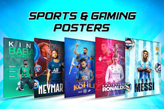 create sports and gaming posters