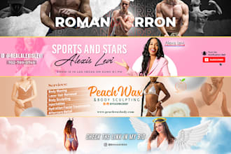 design a luxury youtube banner and logo
