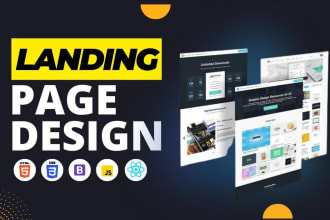 build a landing page, personal portfolio, blog, or business website using react