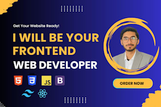 be you frontend web developer using HTML CSS js and bootstarp