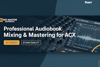 edit, mix and master your audiobook or podcast