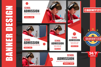 design attractive website banner, google banner ads or adwords ads, slider