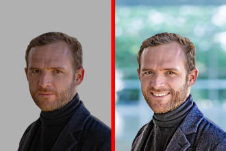 headshot portrait photo retouching edit image quickly