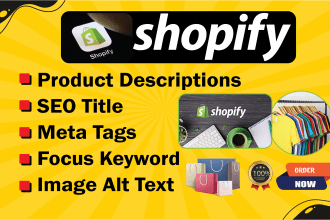 write compelling catchy copywriting shopify product descriptions