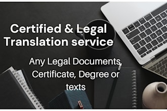certified professional and legal translation