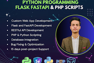 do python programming flask fastapi and php scripts
