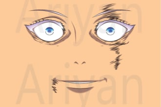 draw you professional anime roblox faces