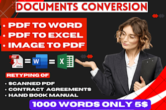 convert any scanned images to editable documents