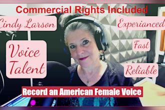 record your project in a north american female voice over